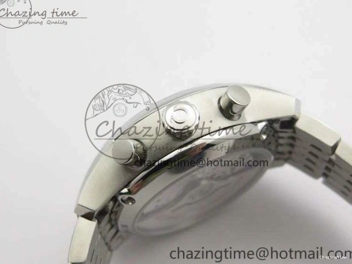 0402 De Ville Chronograph SS OMF 1:1 Best Edition Black Dial On SS Bracelet A Attractive 8150